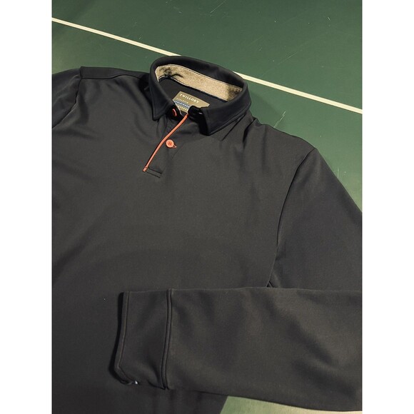 NEW Twillory Long Sleeve Navy Polo Shirt MED Performance Athleisure Athlounger - Picture 1 of 7